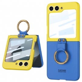 Kryt Samsung Galaxy Z Flip 7 Fe Magnetický Chránič Pantů A Dvoubarevný Stojánek