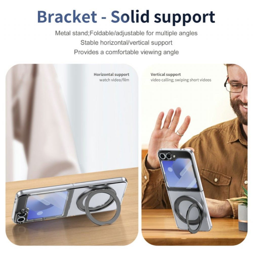 Kryt Samsung Galaxy Z Flip 7 Fe Magnetický Stojánek A Hd Ochrana Displeje