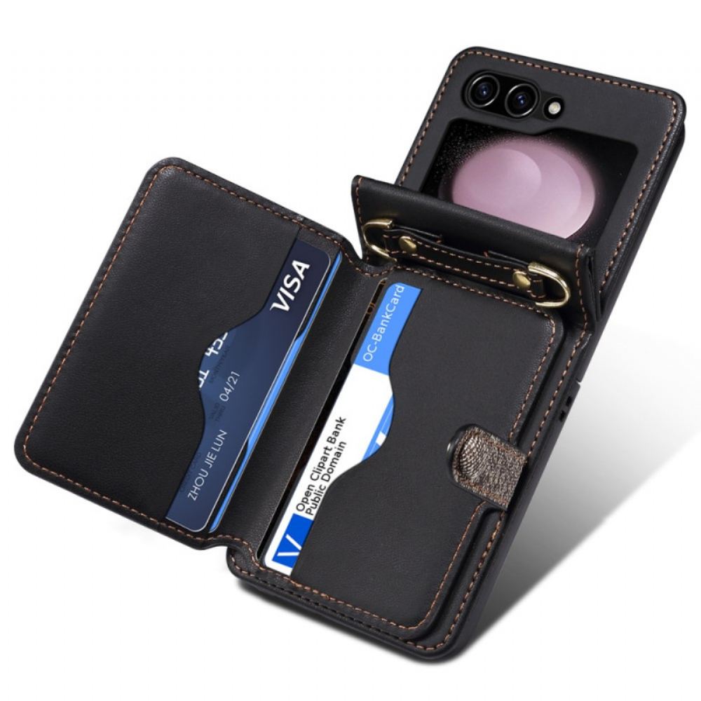 Kryt Samsung Galaxy Z Flip 7 Fe Pouzdro Na Karty A Šňůrka Na Krk