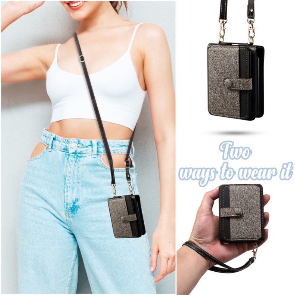 Kryt Samsung Galaxy Z Flip 7 Fe Pouzdro Na Karty A Šňůrka Na Krk