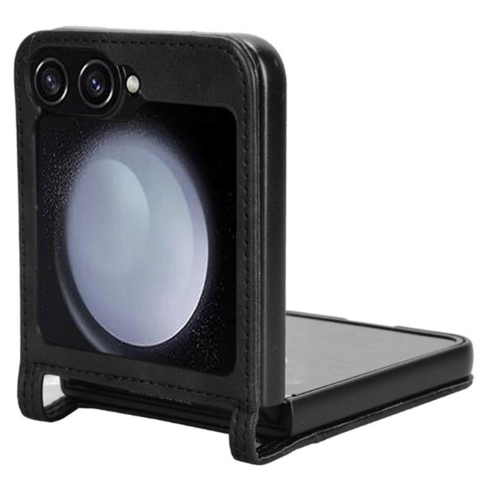 Kryt Samsung Galaxy Z Flip 7 Fe Pouzdro Na Karty V Retro Koženém Stylu