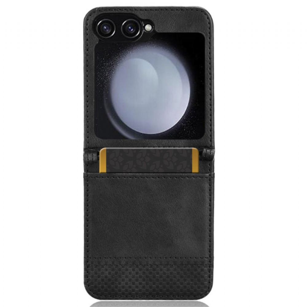 Kryt Samsung Galaxy Z Flip 7 Fe Pouzdro Na Karty V Retro Koženém Stylu