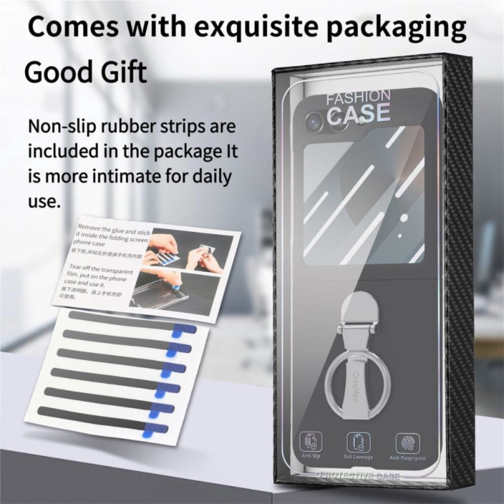 Kryt Samsung Galaxy Z Flip 7 Fe Pouzdro Na Prsten A Ochrana Zadního Displeje