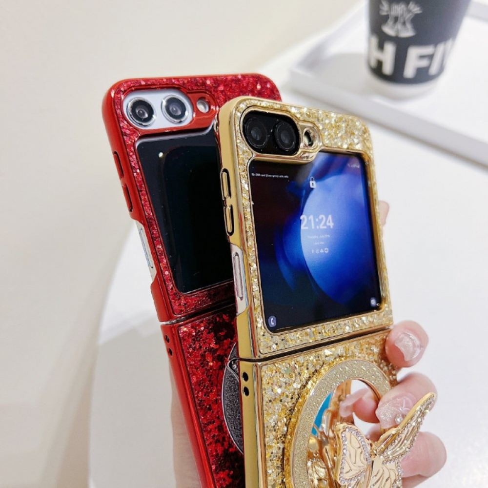 Kryt Samsung Galaxy Z Flip 7 Fe Stojan S Motýlem A Kamínky