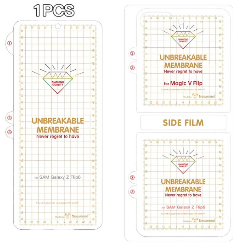 Ochranné Fólie Na Přední A Zadní Stranu Obrazovky Pro Samsung Galaxy Z Flip 7 Fe / Z Flip 6