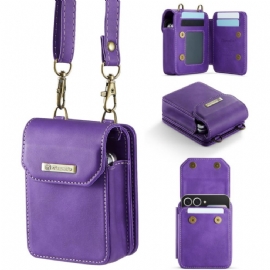 Pouzdro Samsung Galaxy Z Flip 7 Fe Brašnový Styl S Rfid Ochranou A Ramenním Popruhem