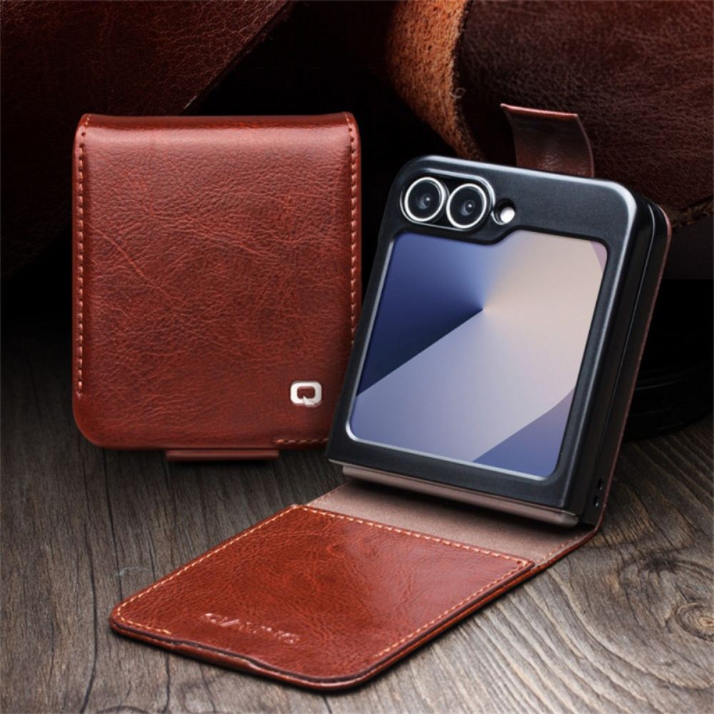 Pouzdro Samsung Galaxy Z Flip 7 Fe Pravá Kůže