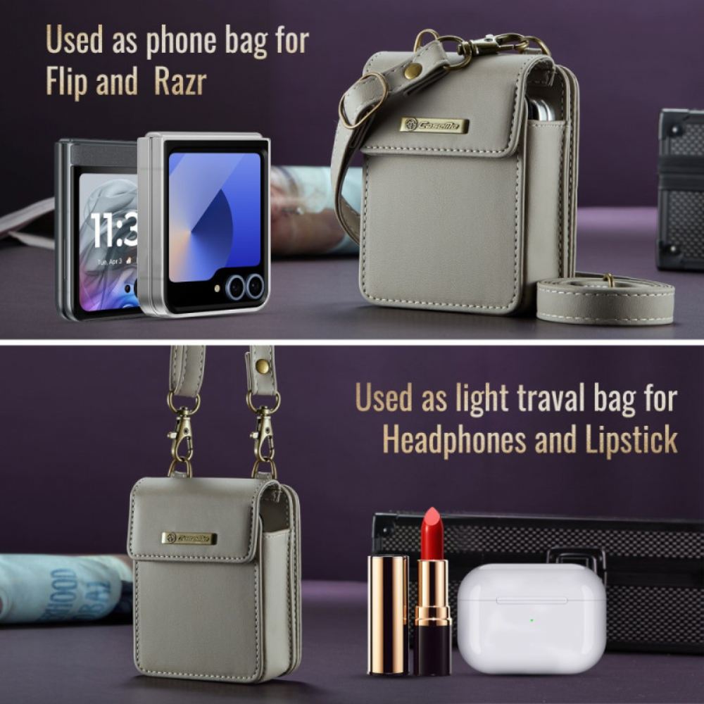 Pouzdro Samsung Galaxy Z Flip 7 Fe Rfid Peněženka S Ramenním Popruhem