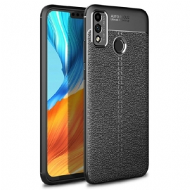 Kryt Na Honor 9X Lite Efekt Kůže Litchi S Dvojitou Linií