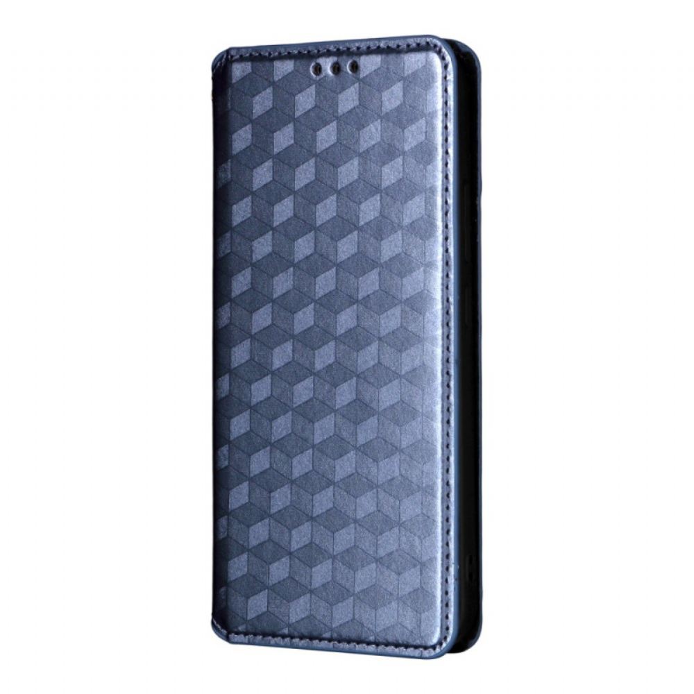 Kožené Pouzdro Oppo Reno 14f 5g Kosočtvercový Vzor