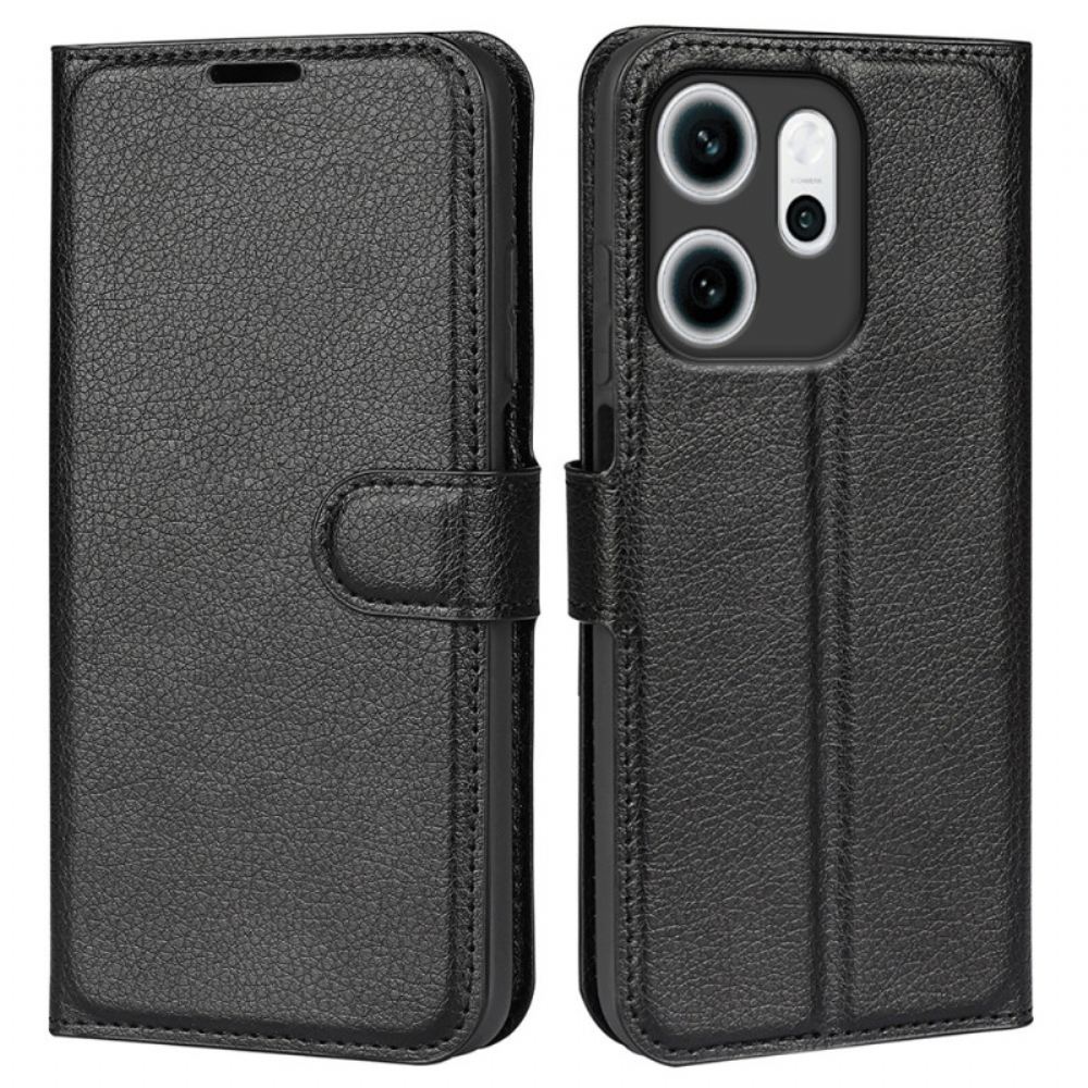 Kožený Kryt Na Oppo Reno 14f 5g Liči Umělá Kůže