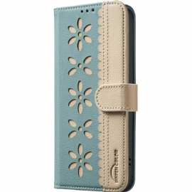 Kožený Kryt Oppo Reno 14f 5g Květinová Binfen Barva