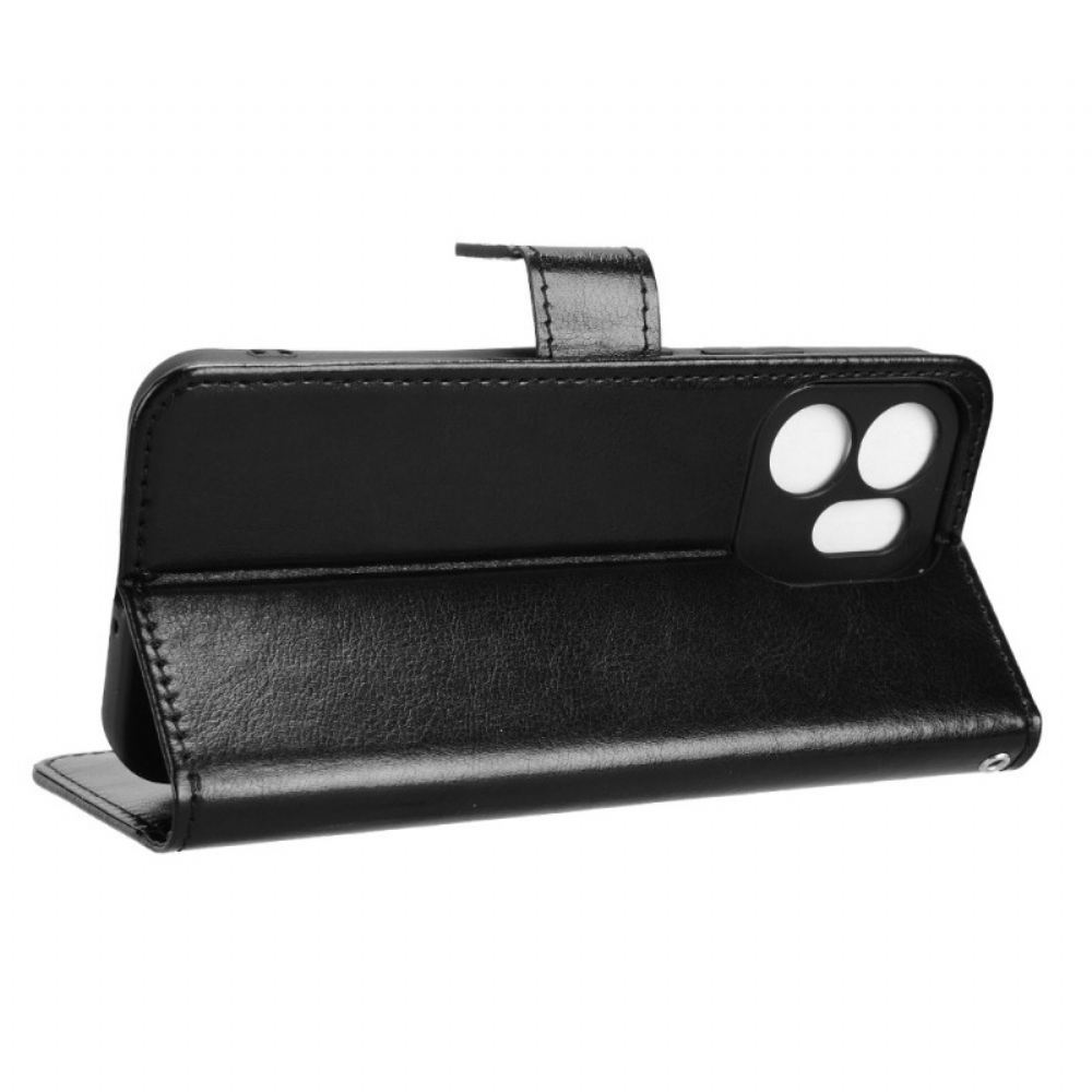 Kožený Kryt Oppo Reno 14f 5g Okázalá Umělá Kůže