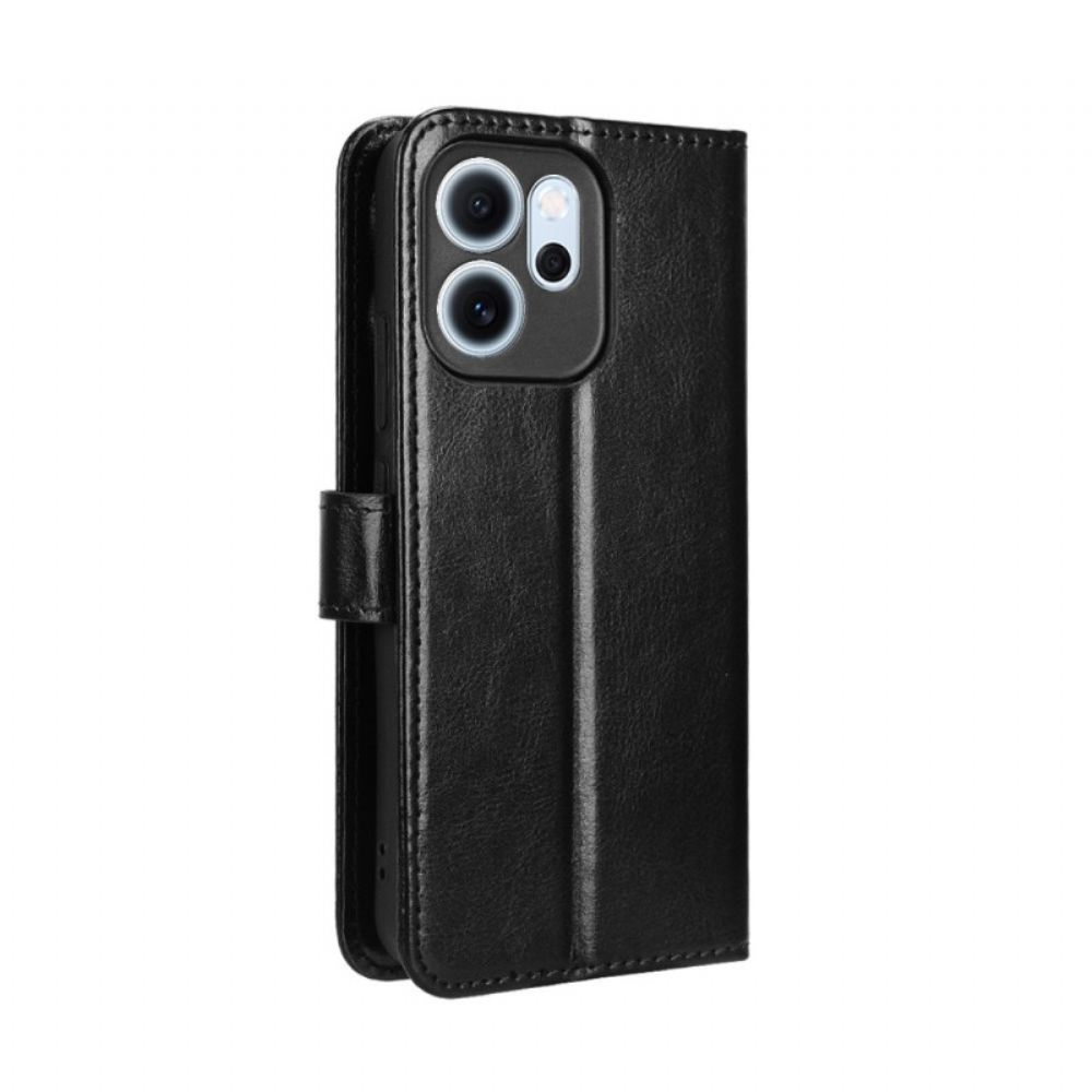 Kožený Kryt Oppo Reno 14f 5g Okázalá Umělá Kůže