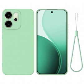 Kryt Na Oppo Reno 14f 5g Tekutý Silikon Se Šňůrkou Na Krk