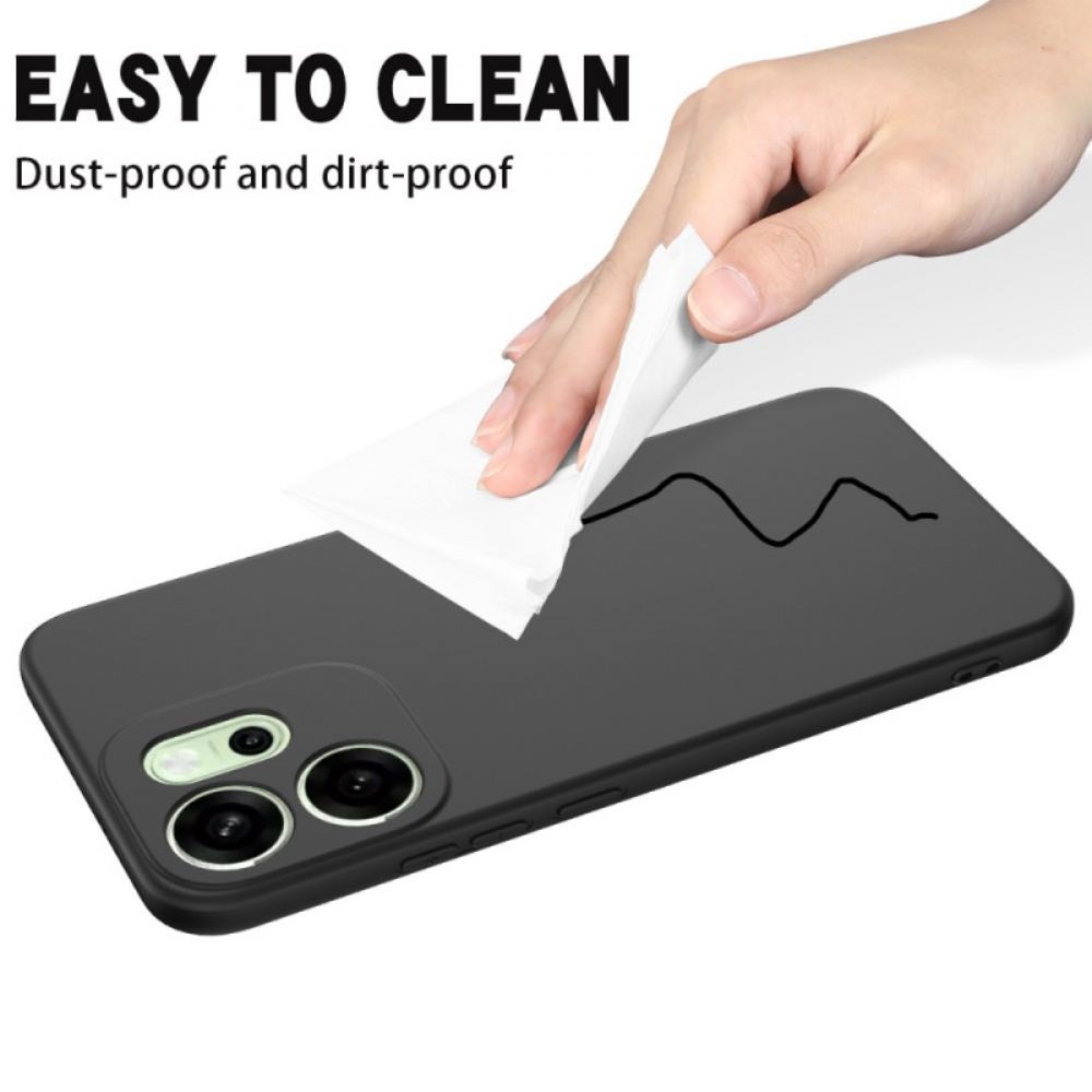 Kryt Na Oppo Reno 14f 5g Tekutý Silikon Se Šňůrkou Na Krk