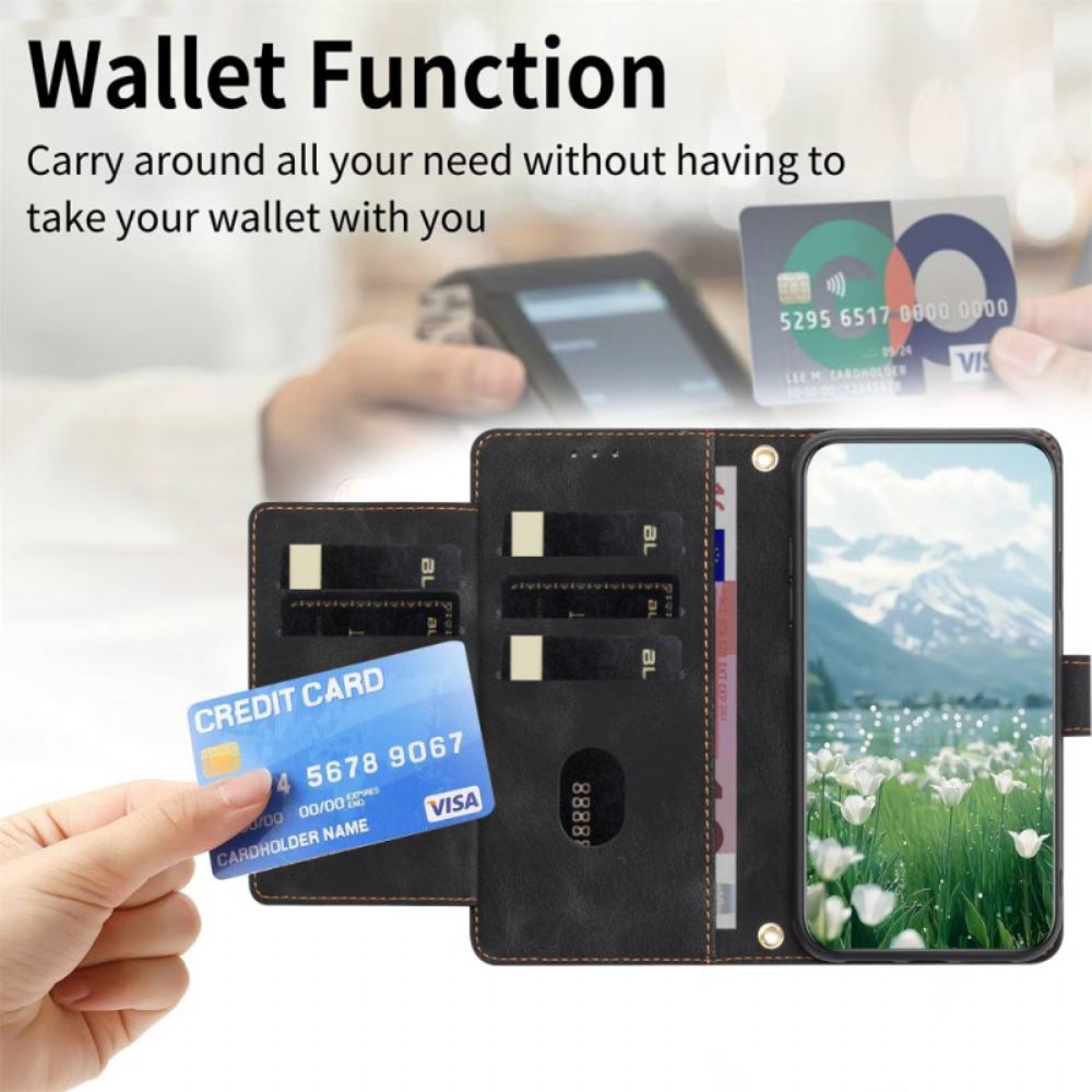 Peněženková Pouzdra Oppo Reno 14f 5g Květinový Semišový Efekt