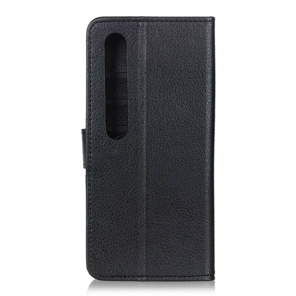 Kožené Pouzdro Na Xiaomi Mi 10 / 10 Pro Umělá Kůže Litchi