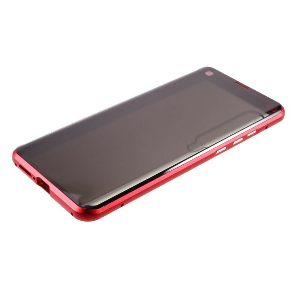 Kryt Na Xiaomi Mi 10 / 10 Pro Přední A Zadní Tvrzené Sklo A Kov