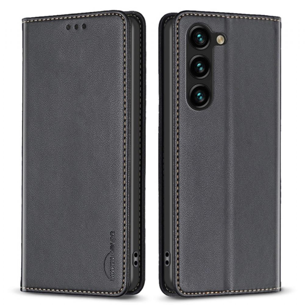 Kožené Pouzdro Folio Samsung Galaxy S24 5g Barva Binfen