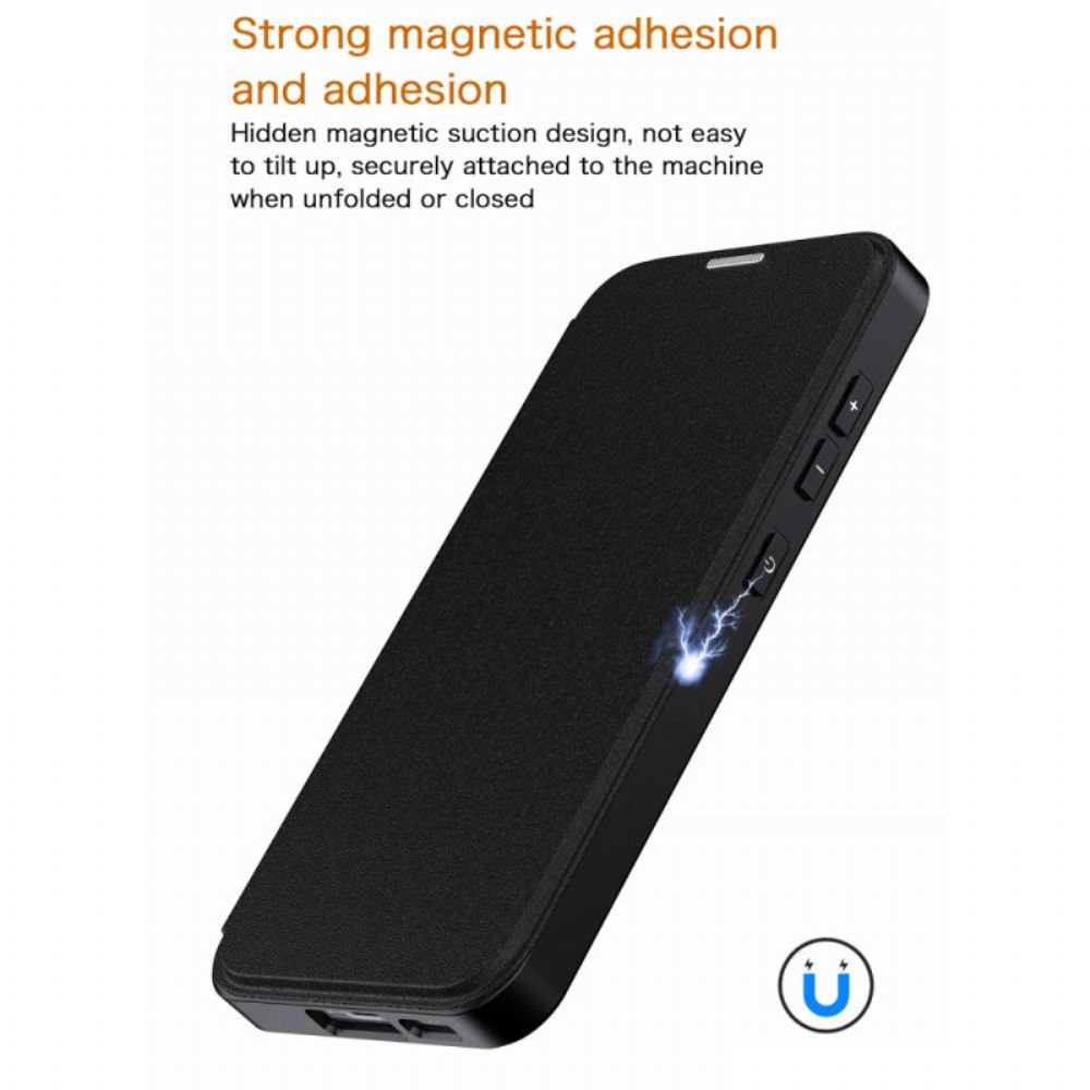 Kožené Pouzdro Folio Samsung Galaxy S24 5g Integrovaný Držák Karty