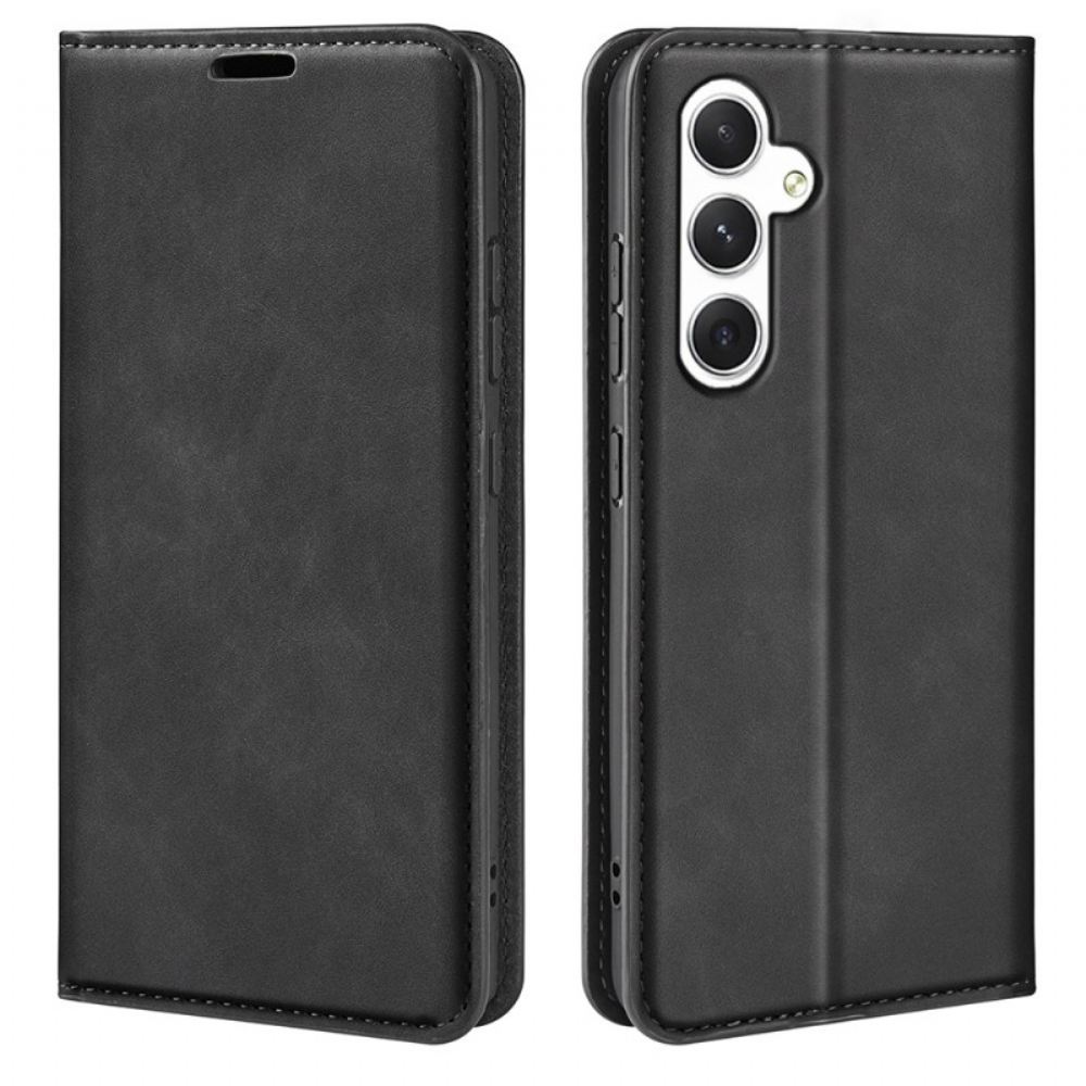 Kožené Pouzdro Folio Samsung Galaxy S24 5g Klasika
