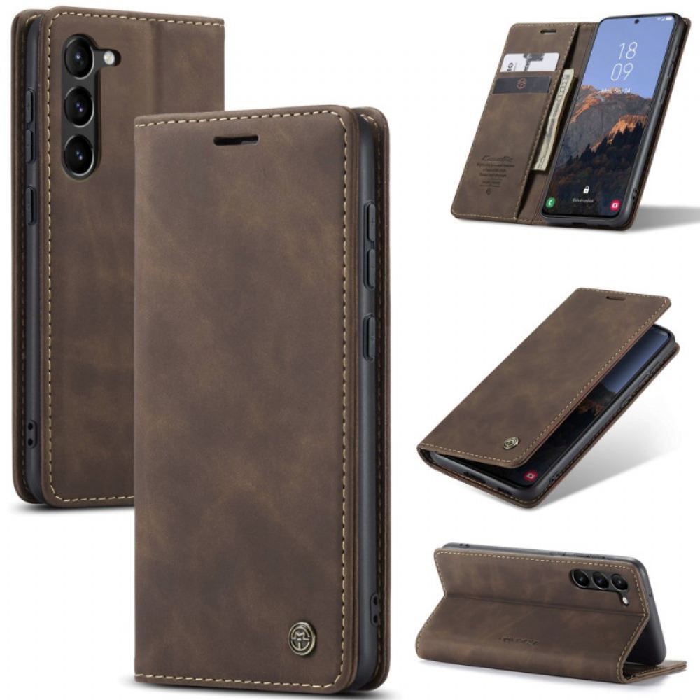 Kožené Pouzdro Folio Samsung Galaxy S24 5g Případ