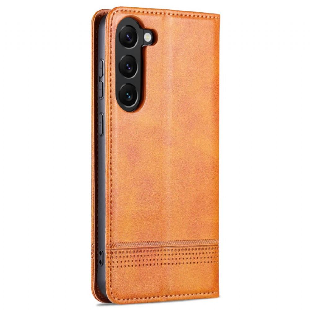 Kožené Pouzdro Samsung Galaxy S24 5g Kryty Na Mobil Kožený Efekt Azns