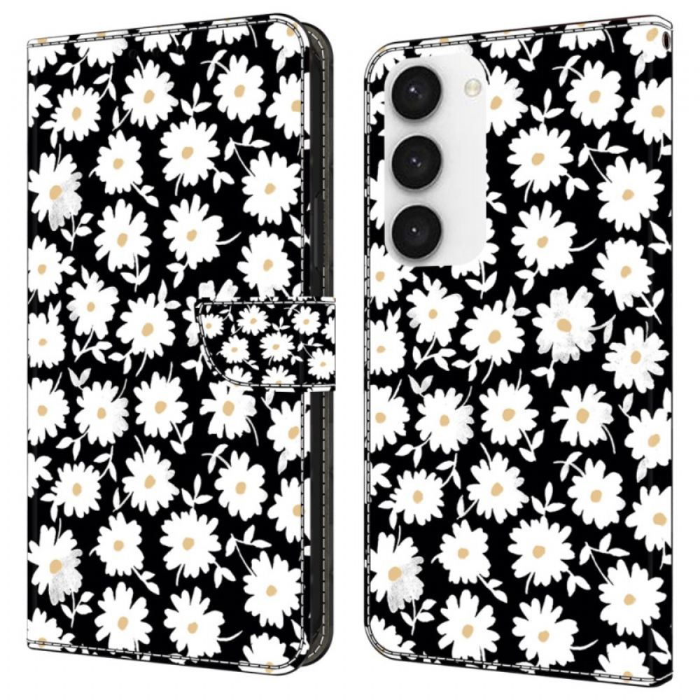 Kožený Kryt Na Samsung Galaxy S24 5g Sedmikrásky