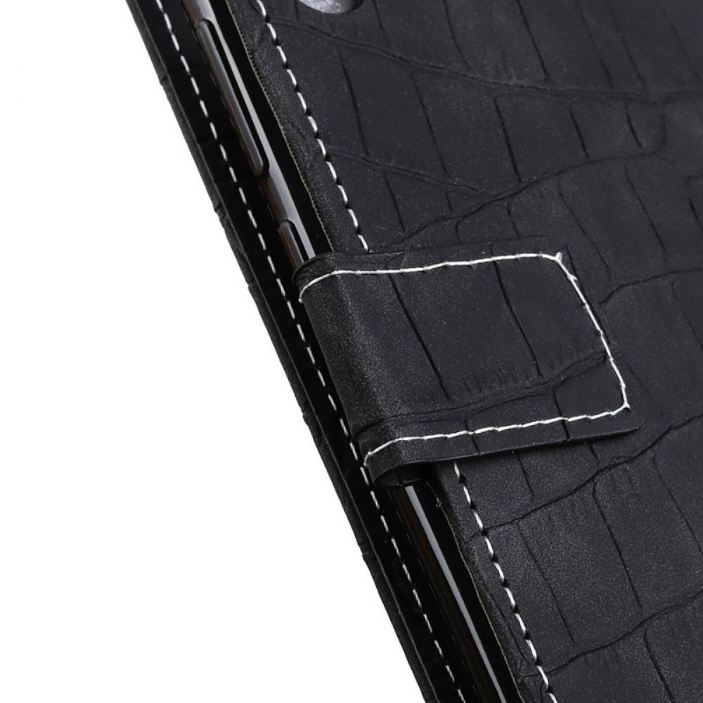 Kožený Kryt Samsung Galaxy S24 5g Efekt Krokodýlí Kůže
