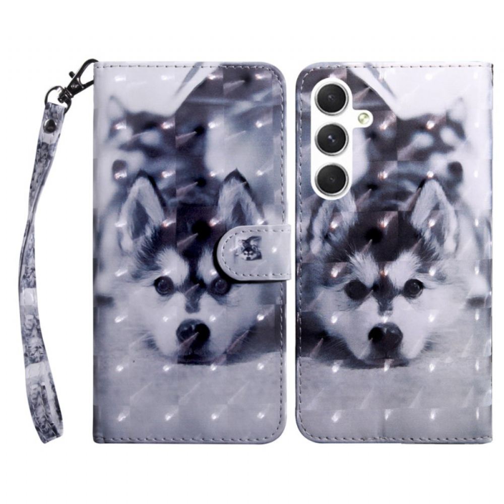 Kožený Kryt Samsung Galaxy S24 5g Husky S Popruhem