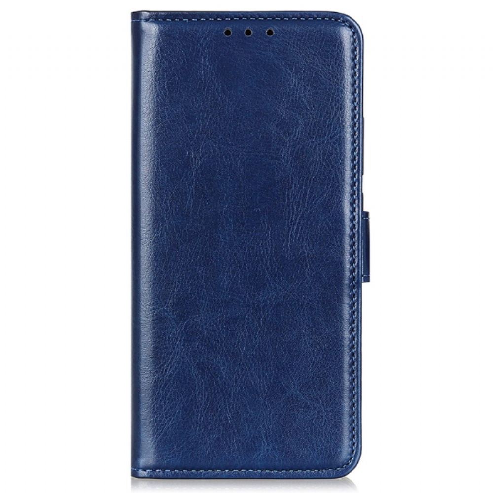 Kožený Kryt Samsung Galaxy S24 5g Imitace Lakované Kůže