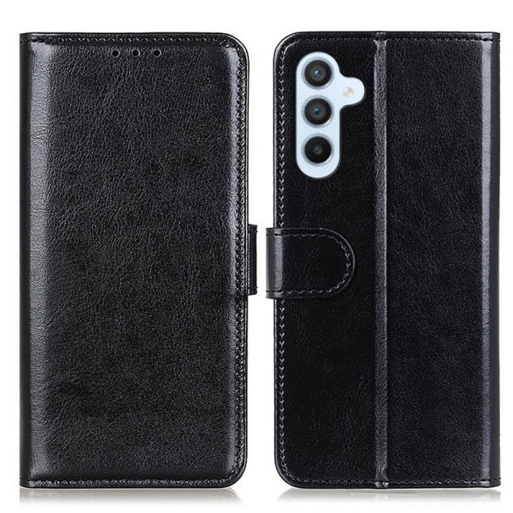 Kožený Kryt Samsung Galaxy S24 5g Imitace Lakované Kůže