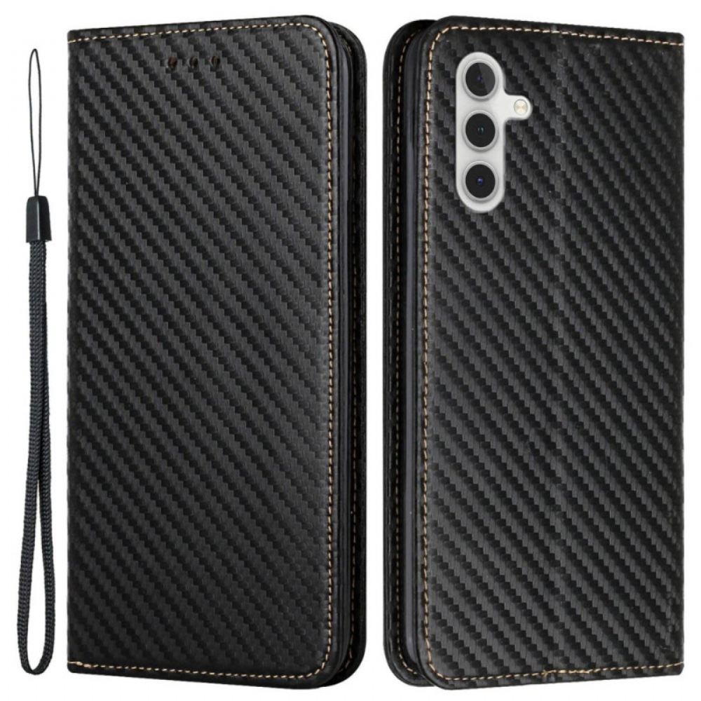 Kožený Kryt Samsung Galaxy S24 5g Peněženka S Texturou