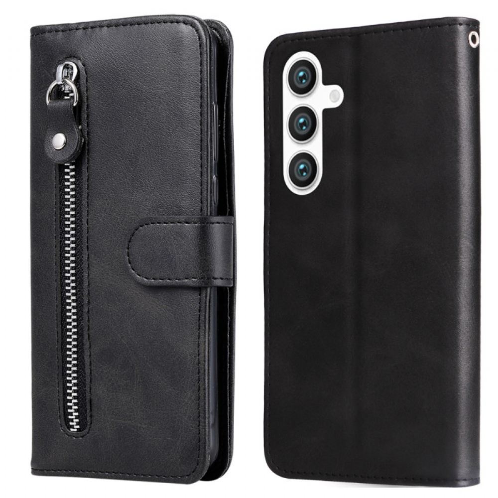 Kožený Kryt Samsung Galaxy S24 5g Přední Pouzdro