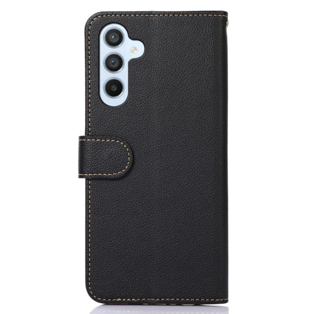 Kožený Kryt Samsung Galaxy S24 5g S Funkcí Blokování Rfid Khazneh
