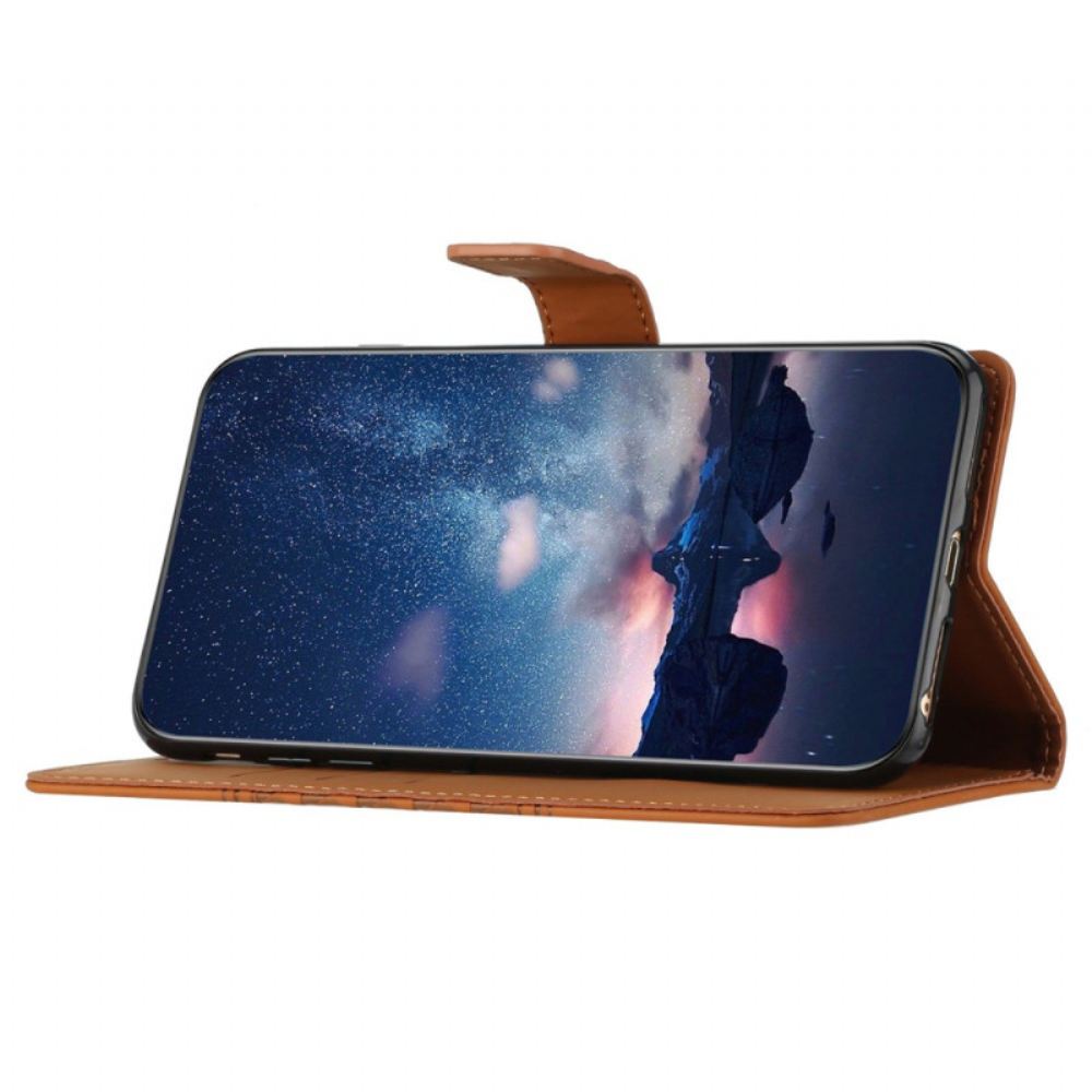Kožený Kryt Samsung Galaxy S24 5g Vzor Diamantového Řemínku