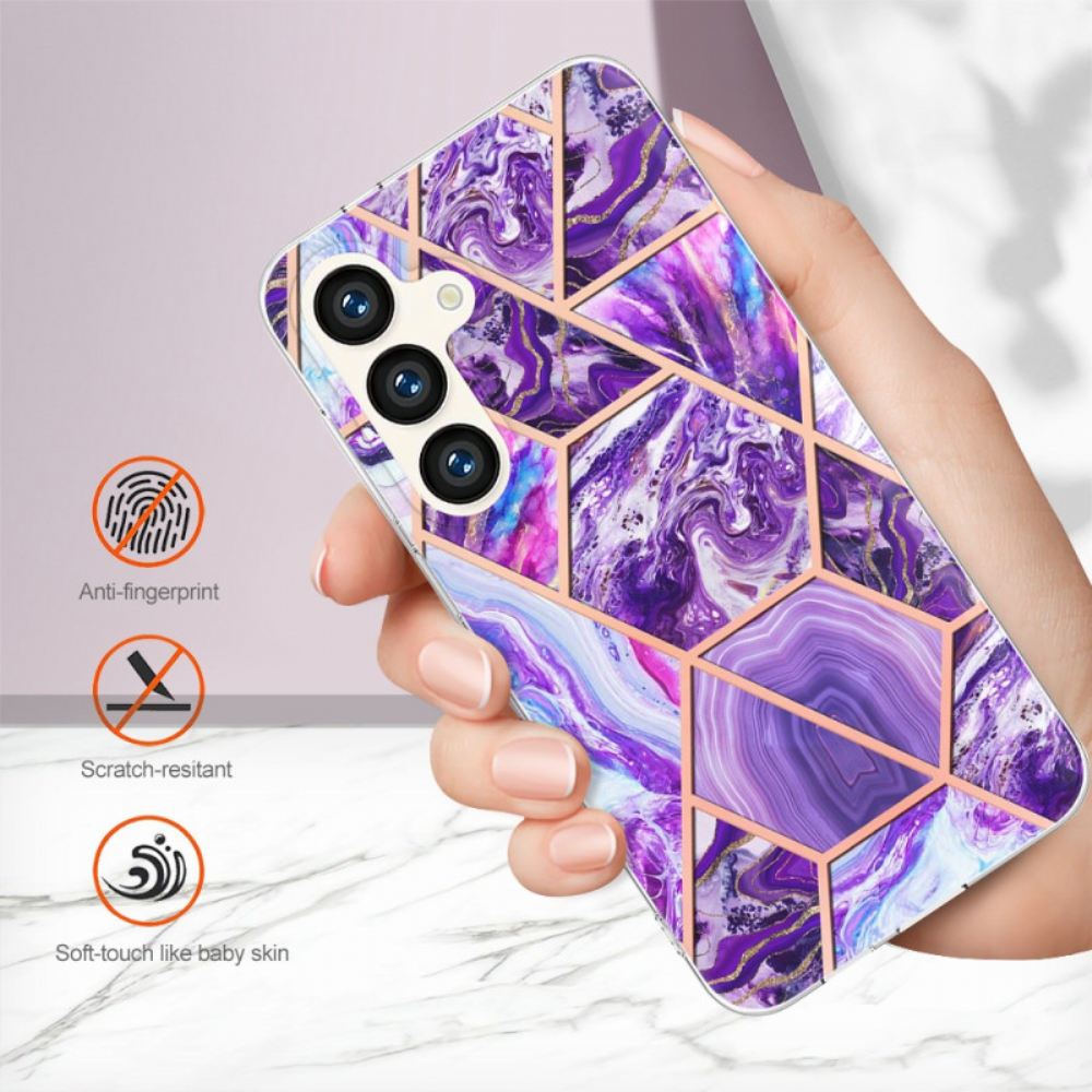 Kryt Samsung Galaxy S24 5g Kryty Na Mobil Geometrický Mramor