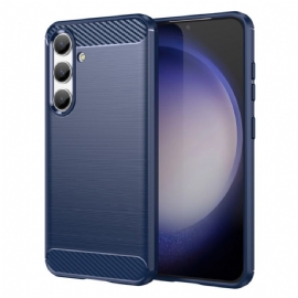Kryt Samsung Galaxy S24 5g Kryty Na Mobil Kartáčované Uhlíkové Vlákno