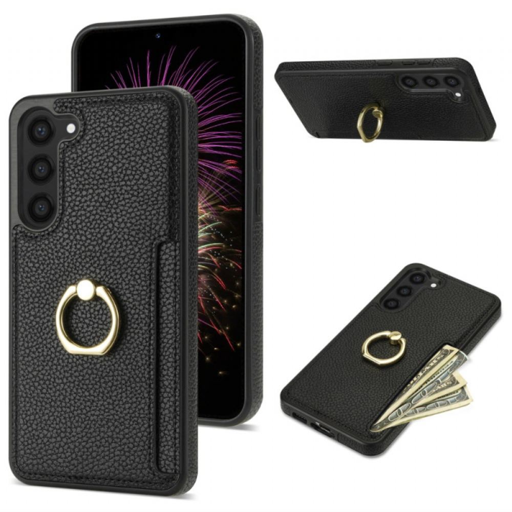 Kryt Samsung Galaxy S24 5g Kryty Na Mobil Kožené Provedení S Držákem Na Karty A Stojanem