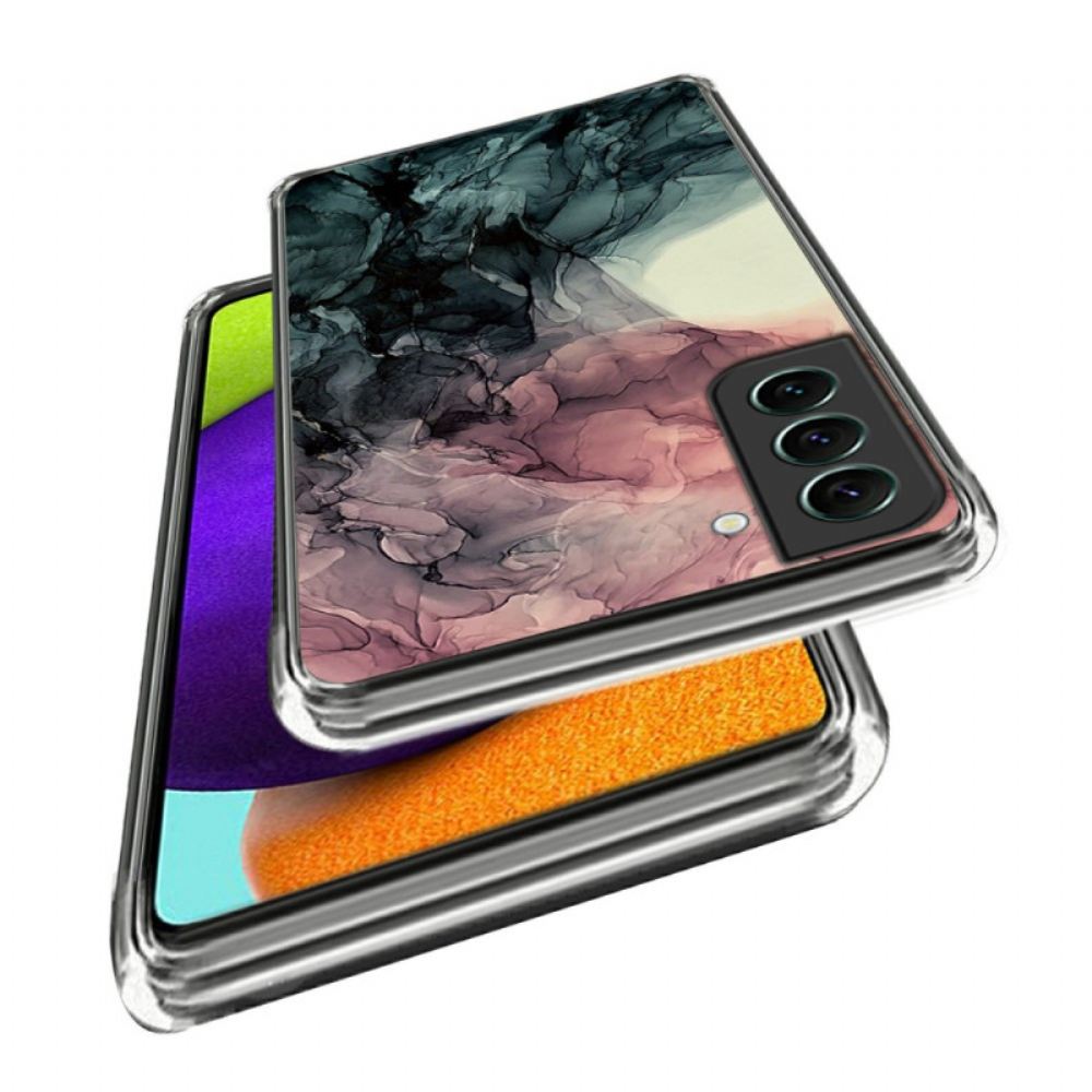Kryt Samsung Galaxy S24 5g Tmavě Šedý Abstraktní Mramorový Vzor