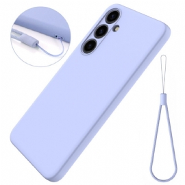 Kryt Samsung Galaxy S24 5g Řemínek Z Tekutého Silikonu