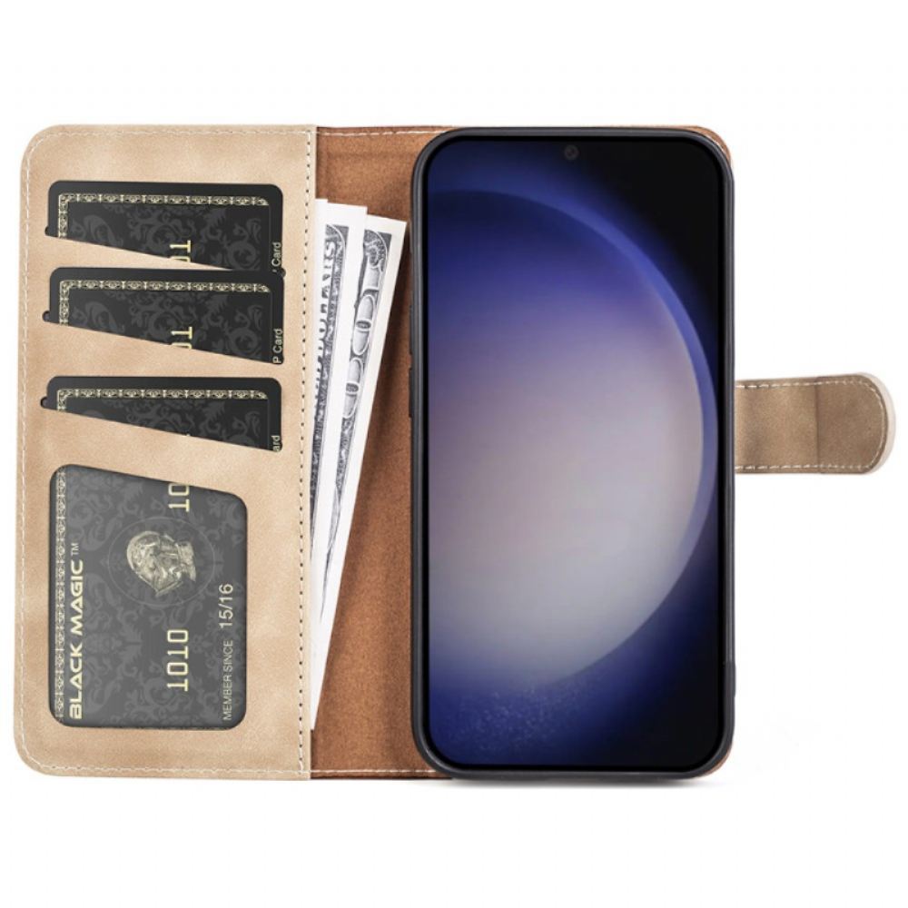 Peněženková Pouzdra Samsung Galaxy S24 5g Kryty Na Mobil Dvoubarevný Design