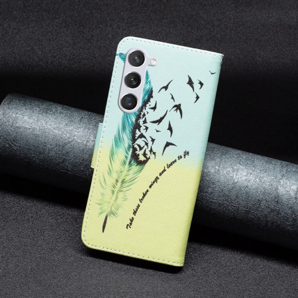 Peněženková Pouzdra Samsung Galaxy S24 5g Kryty Na Mobil Peříčko