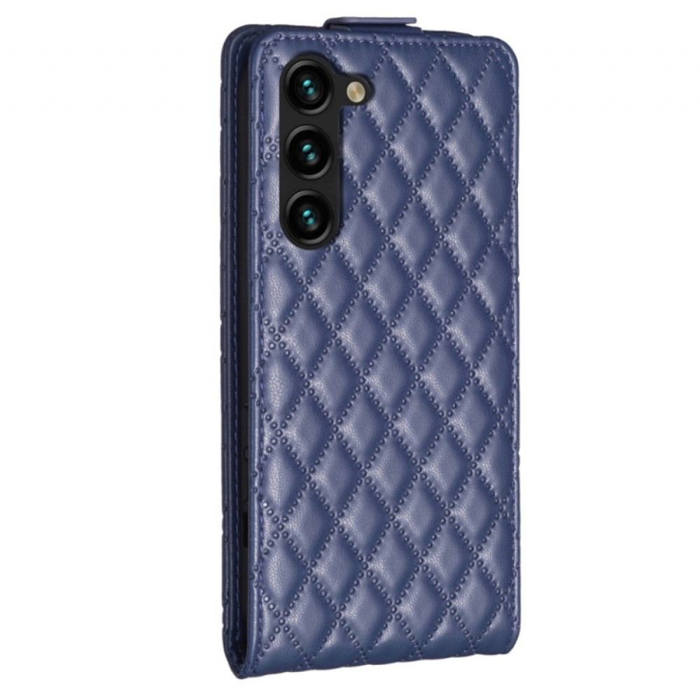 Peněženková Pouzdra Samsung Galaxy S24 5g Kryty Na Mobil Prošívaná Vertikální Klapka