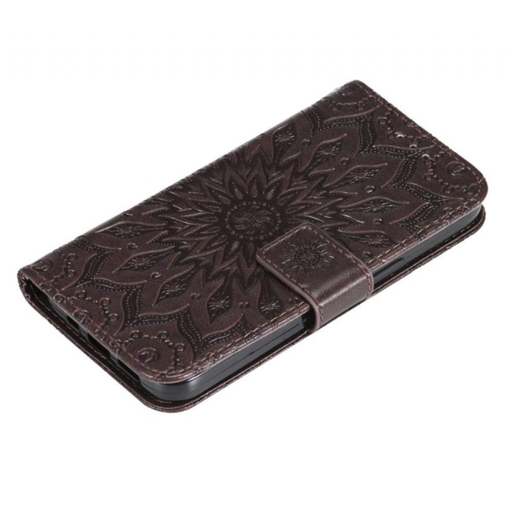 Peněženková Pouzdra Samsung Galaxy S24 5g Kryty Na Mobil Vynikající Mandala S Popruhem