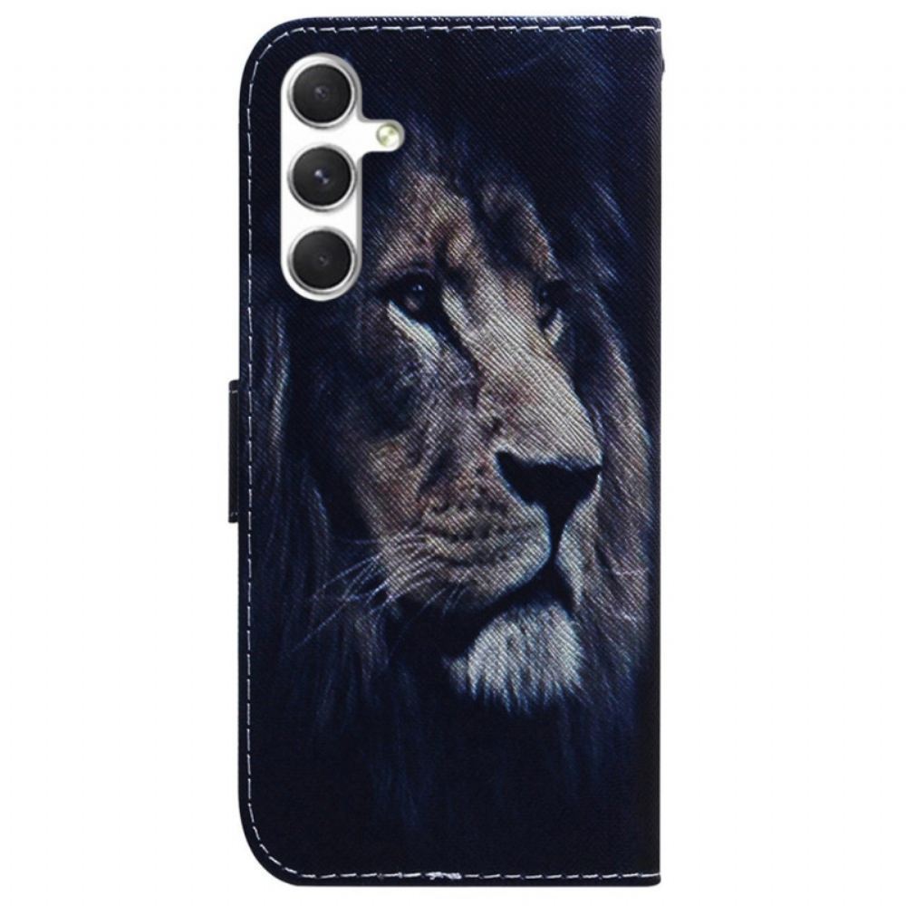 Peněženková Pouzdra Samsung Galaxy S24 5g Snící Lev