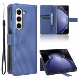 Kožený Kryt Na Samsung Galaxy Z Fold 6 Popruhové Body