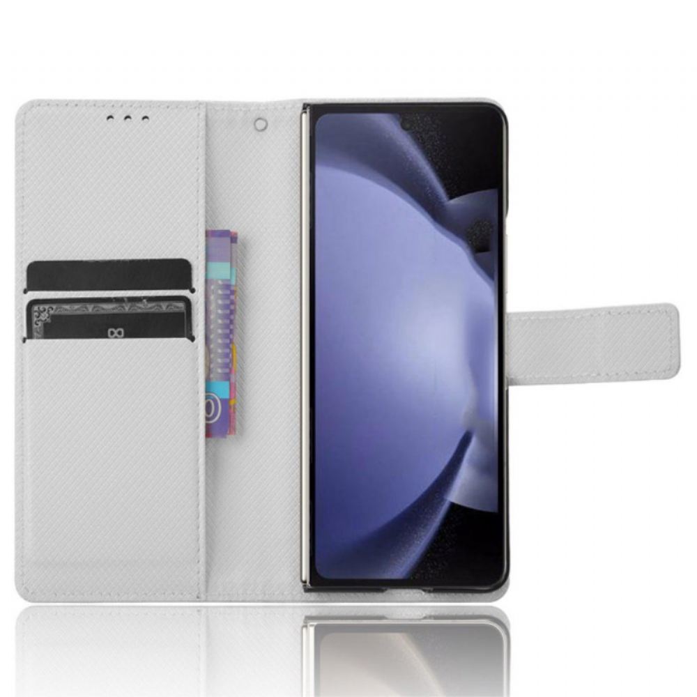 Kožený Kryt Na Samsung Galaxy Z Fold 6 Popruhové Body