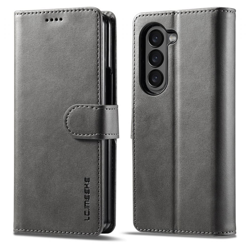 Kožený Kryt Samsung Galaxy Z Fold 6 Imitace Kůže Lc.imeeke